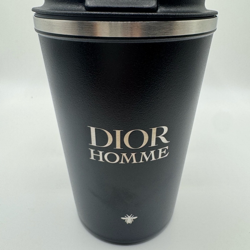 New Dior Homme Coffee Cup Mug with Lid Stainless Steel Thermal Travel Tumbler